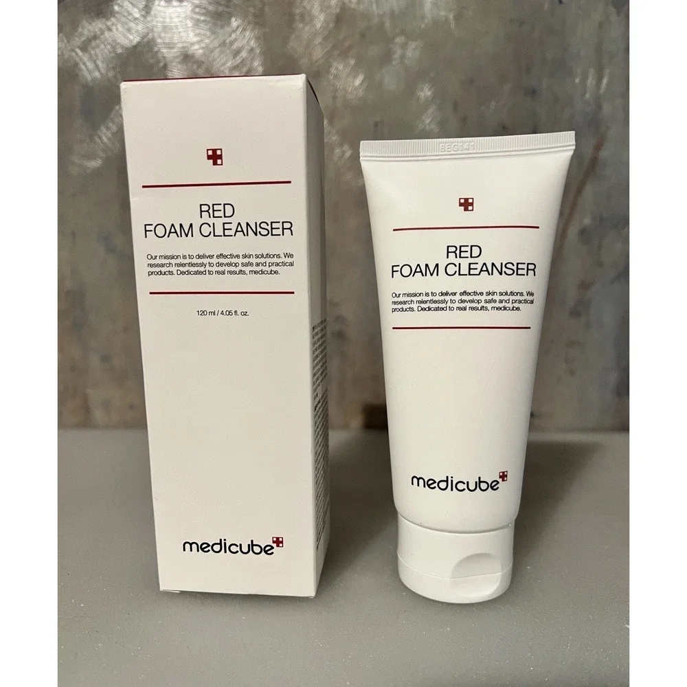 Medicube Red Foam Cleanser Unisex 120ml White New Acne Care Deep Purifying